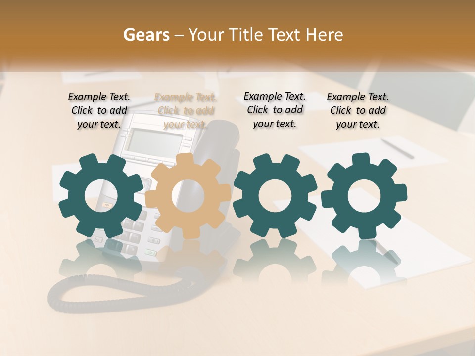 Work Conference Equipment PowerPoint Template