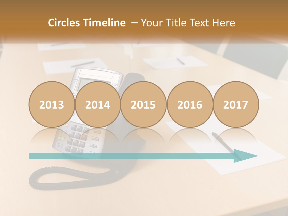 Work Conference Equipment PowerPoint Template