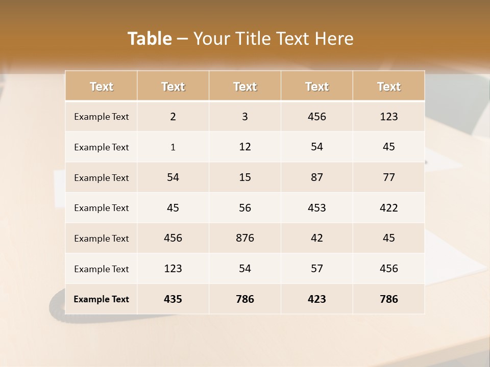 Work Conference Equipment PowerPoint Template