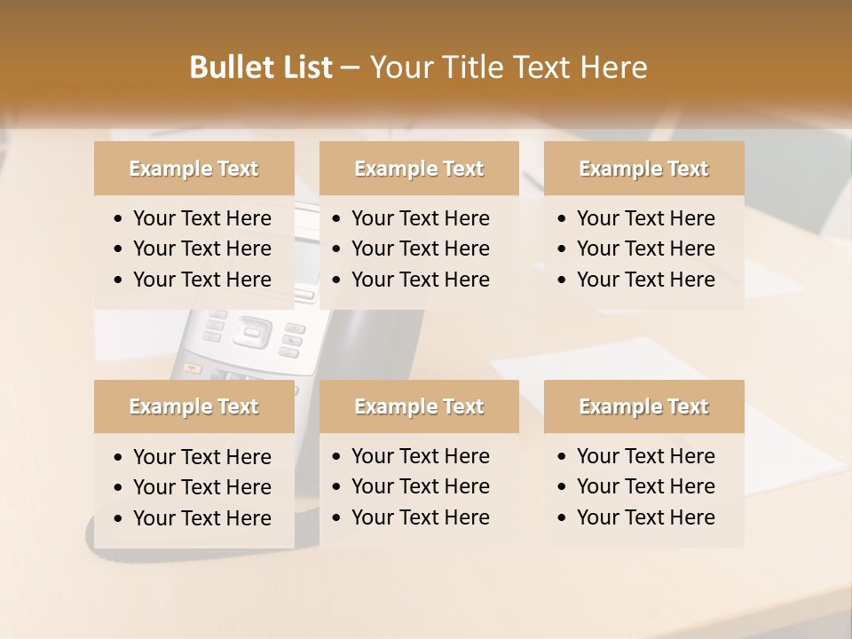Work Conference Equipment PowerPoint Template