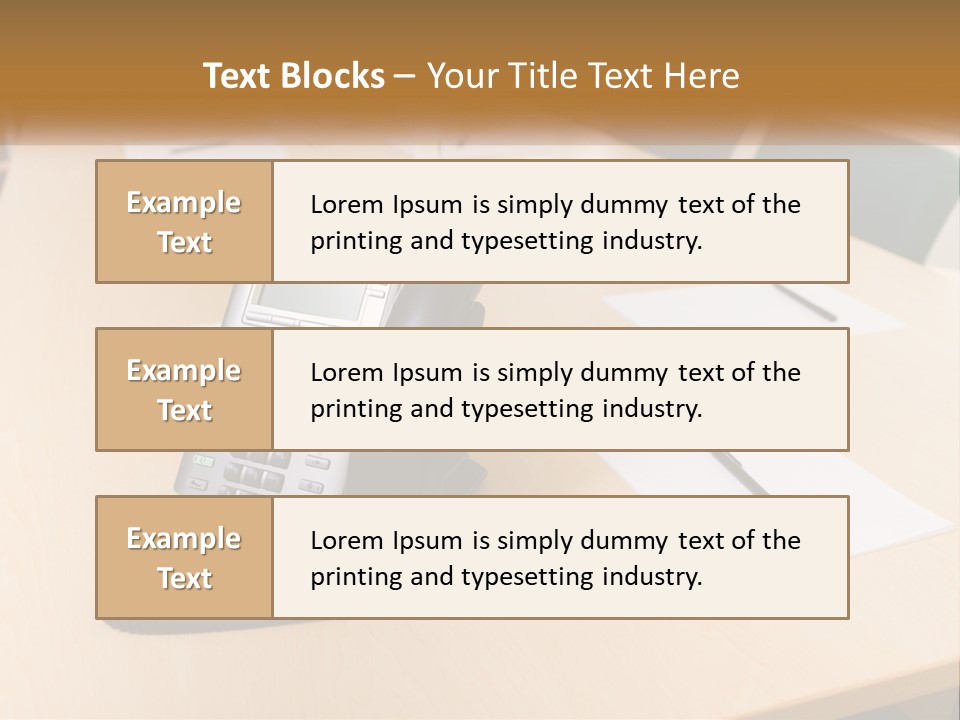 Work Conference Equipment PowerPoint Template