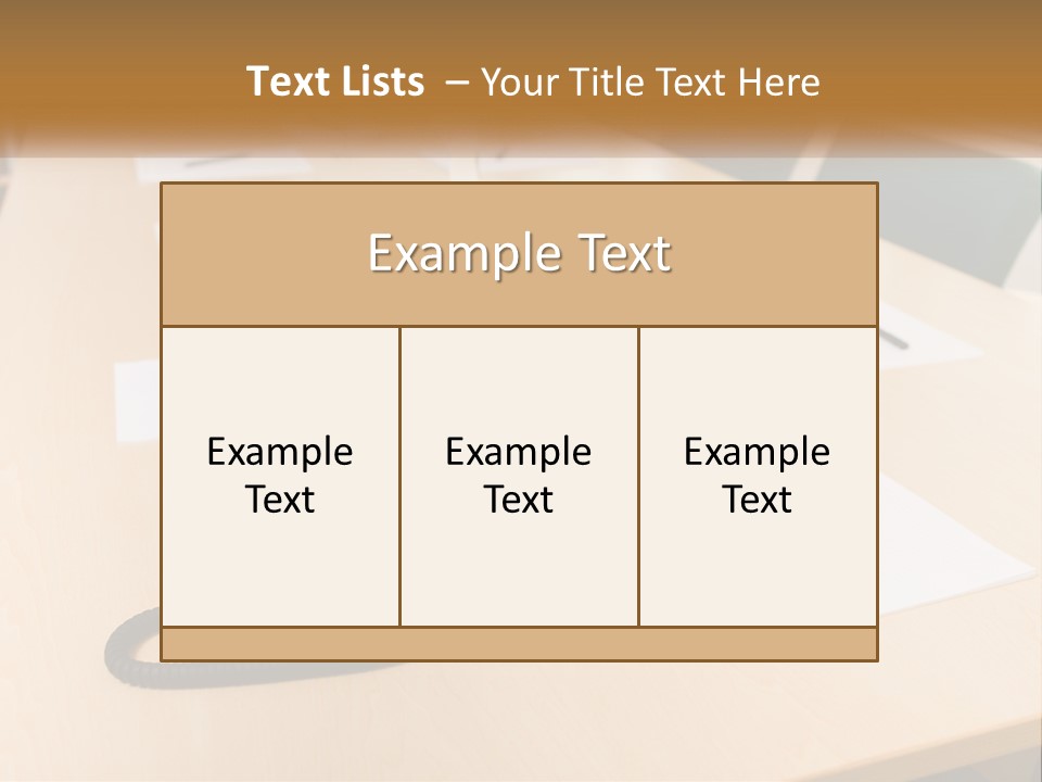 Work Conference Equipment PowerPoint Template