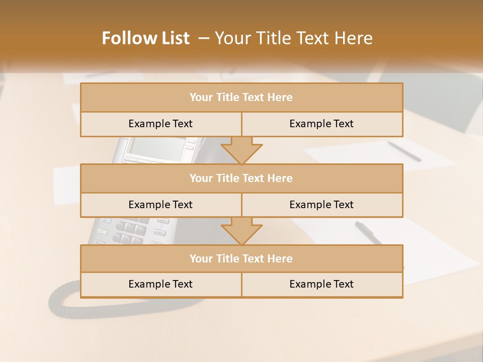 Work Conference Equipment PowerPoint Template