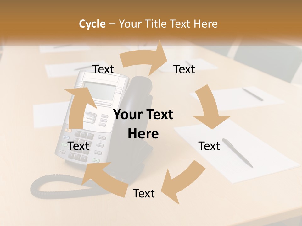 Work Conference Equipment PowerPoint Template