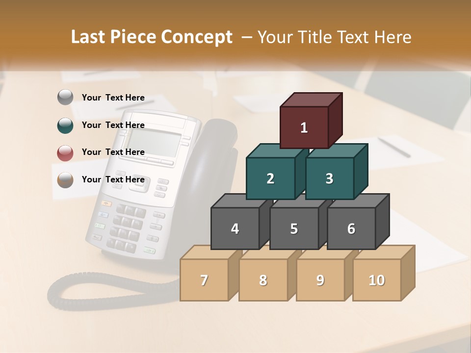 Work Conference Equipment PowerPoint Template