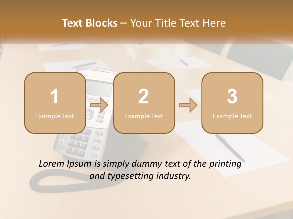 Work Conference Equipment PowerPoint Template