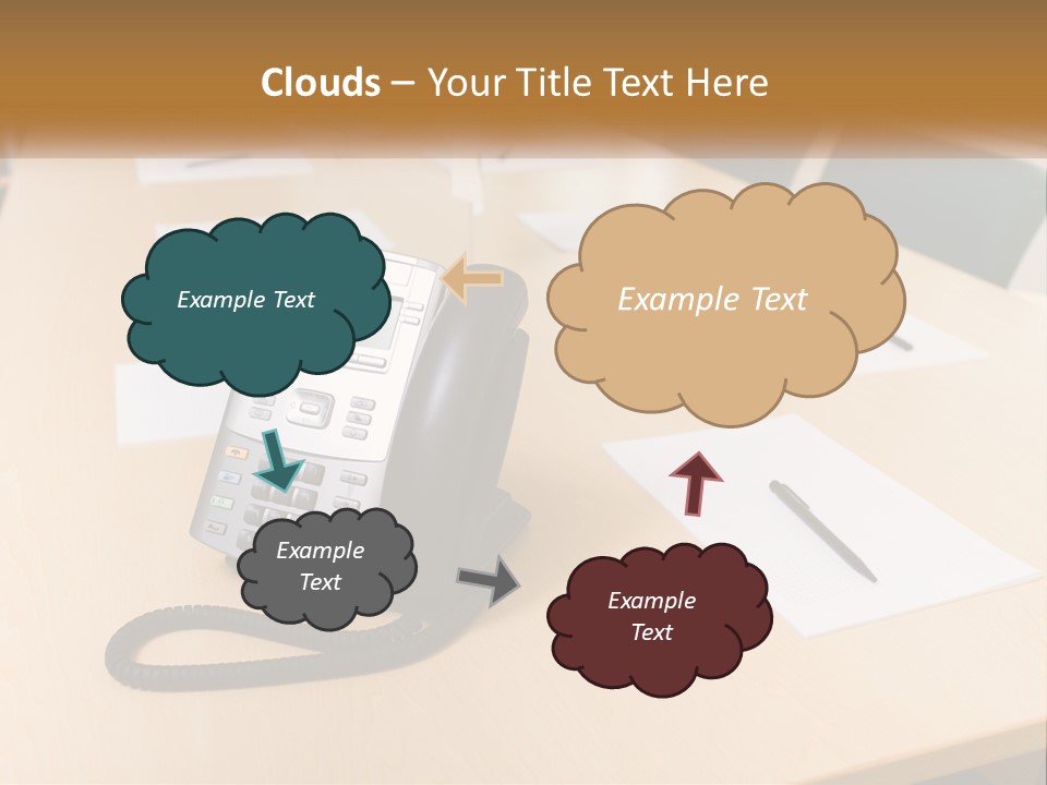 Work Conference Equipment PowerPoint Template