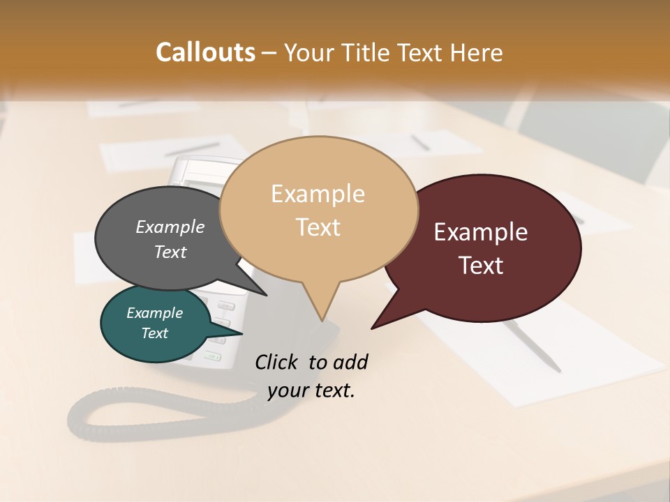 Work Conference Equipment PowerPoint Template