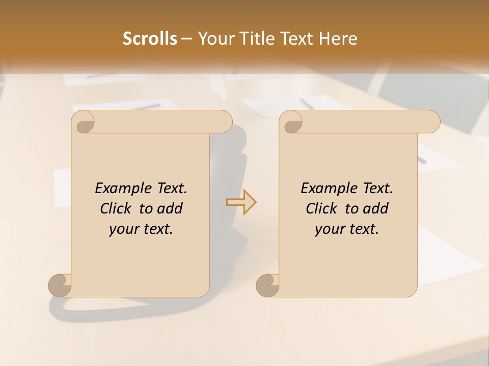 Work Conference Equipment PowerPoint Template