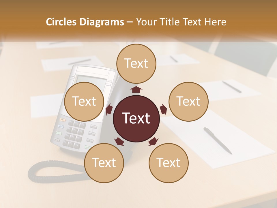 Work Conference Equipment PowerPoint Template