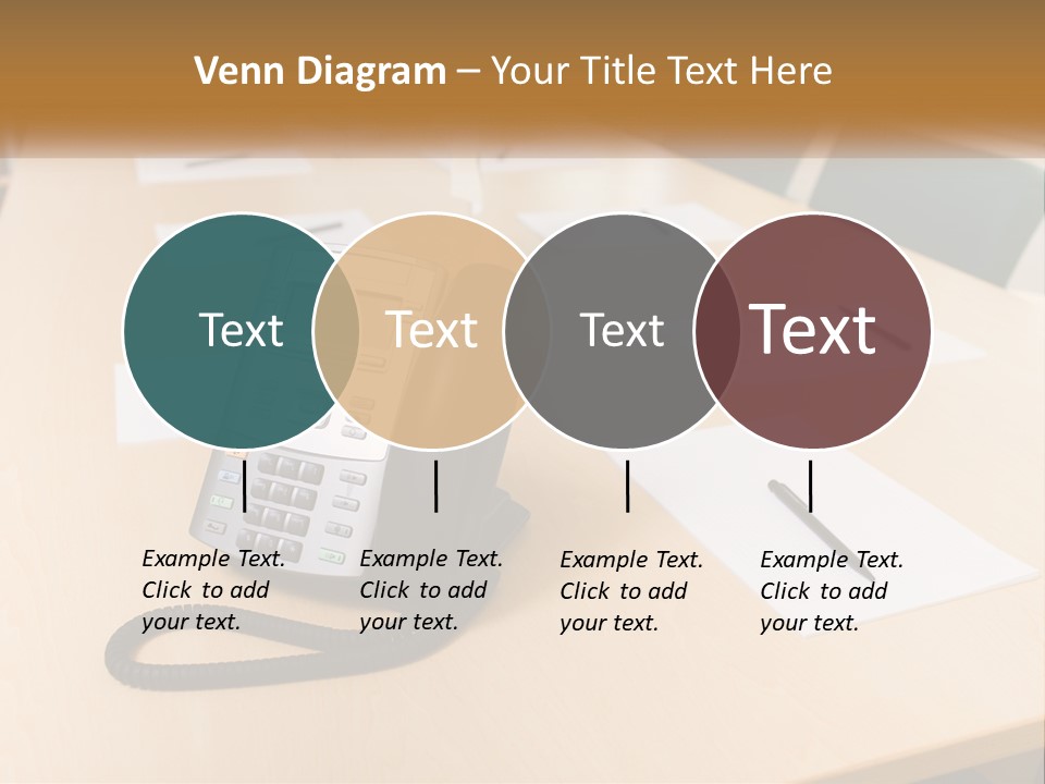 Work Conference Equipment PowerPoint Template