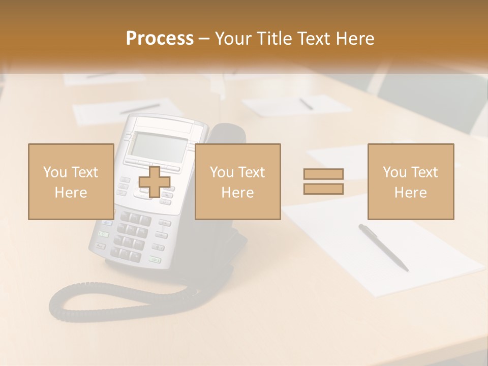 Work Conference Equipment PowerPoint Template