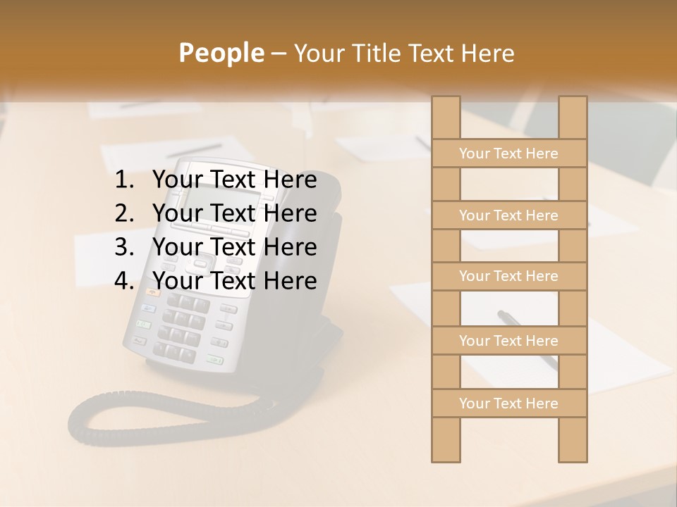 Work Conference Equipment PowerPoint Template