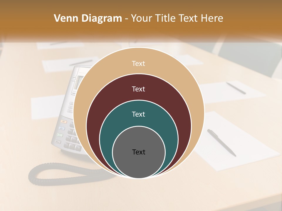 Work Conference Equipment PowerPoint Template