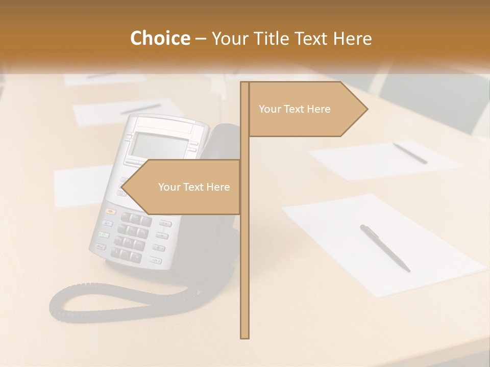 Work Conference Equipment PowerPoint Template