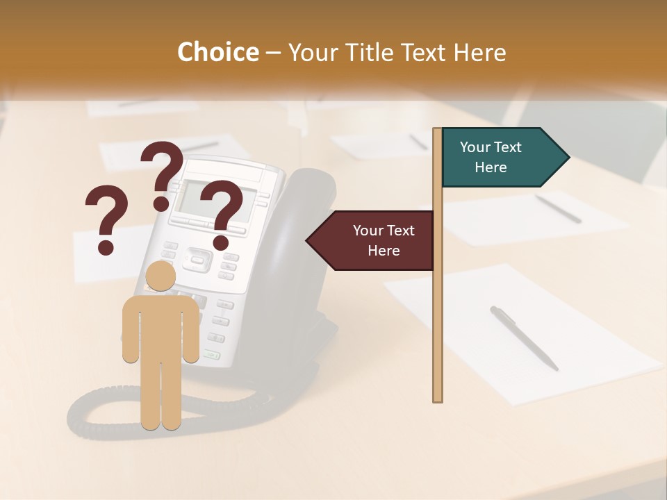 Work Conference Equipment PowerPoint Template