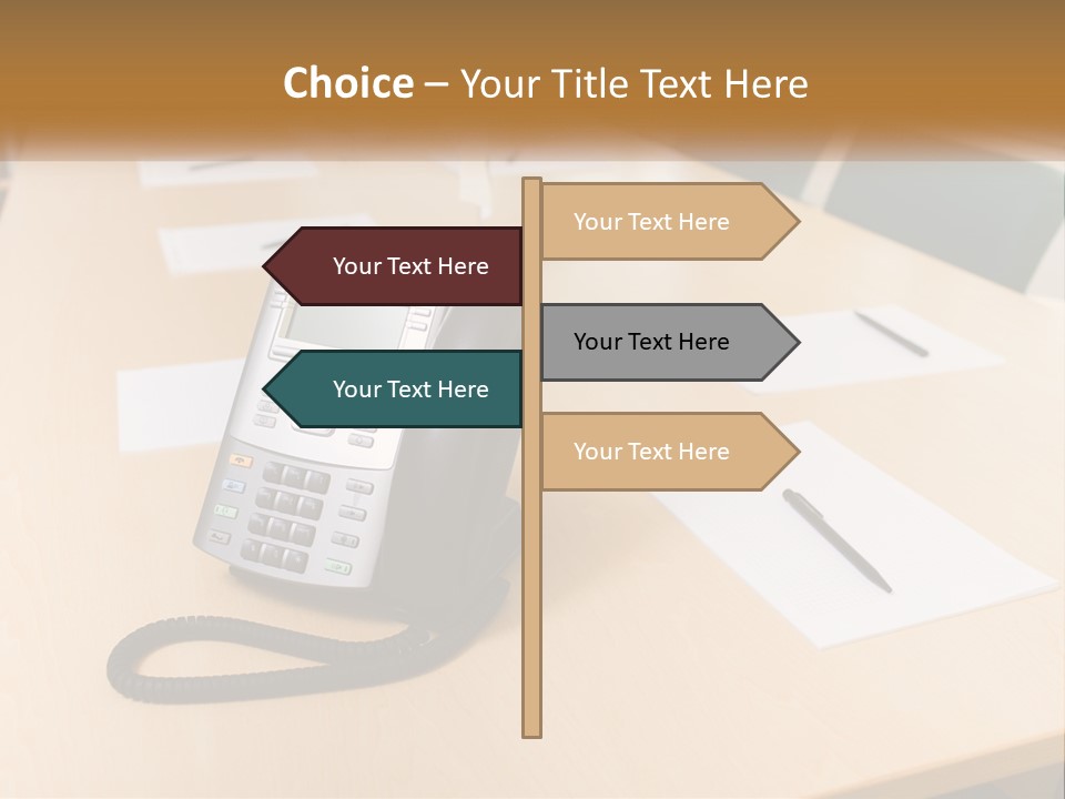 Work Conference Equipment PowerPoint Template
