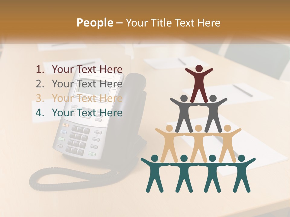 Work Conference Equipment PowerPoint Template