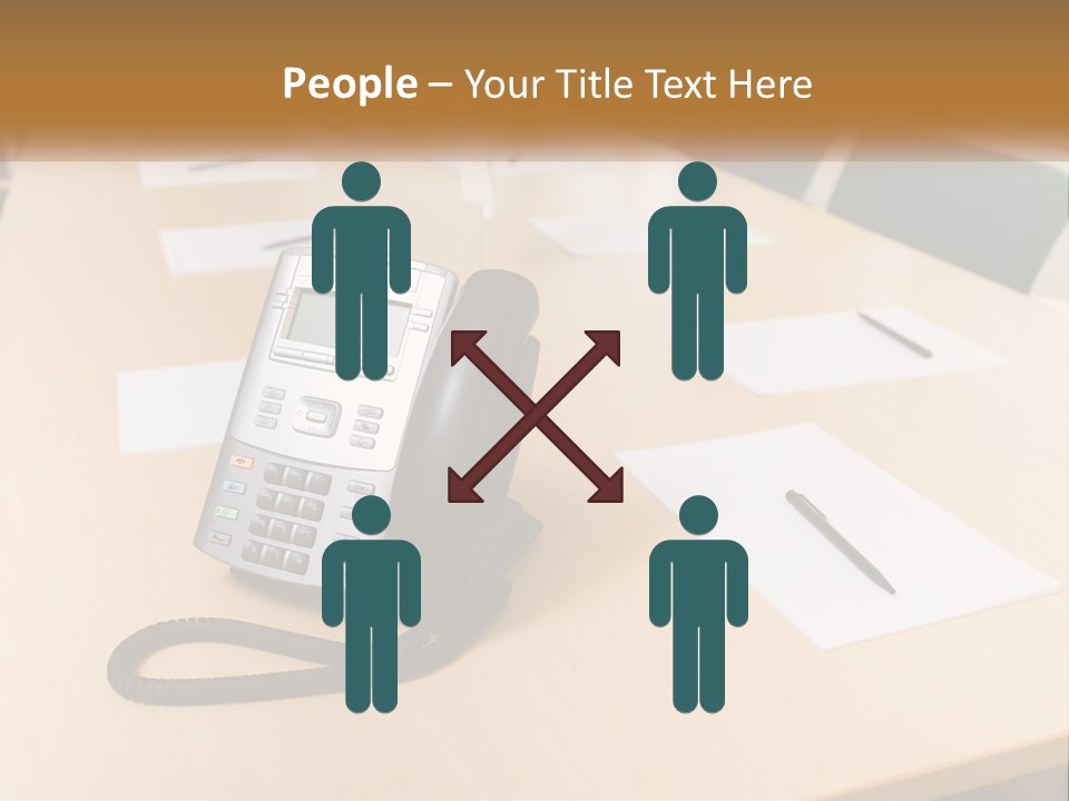 Work Conference Equipment PowerPoint Template