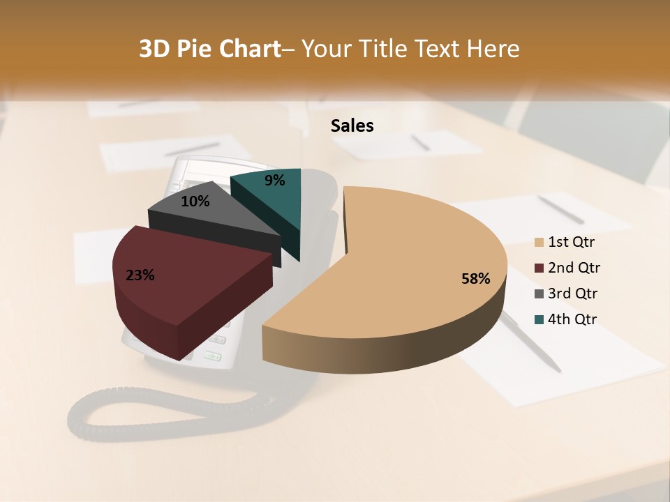 Work Conference Equipment PowerPoint Template