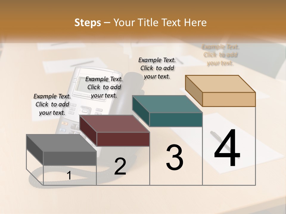 Work Conference Equipment PowerPoint Template