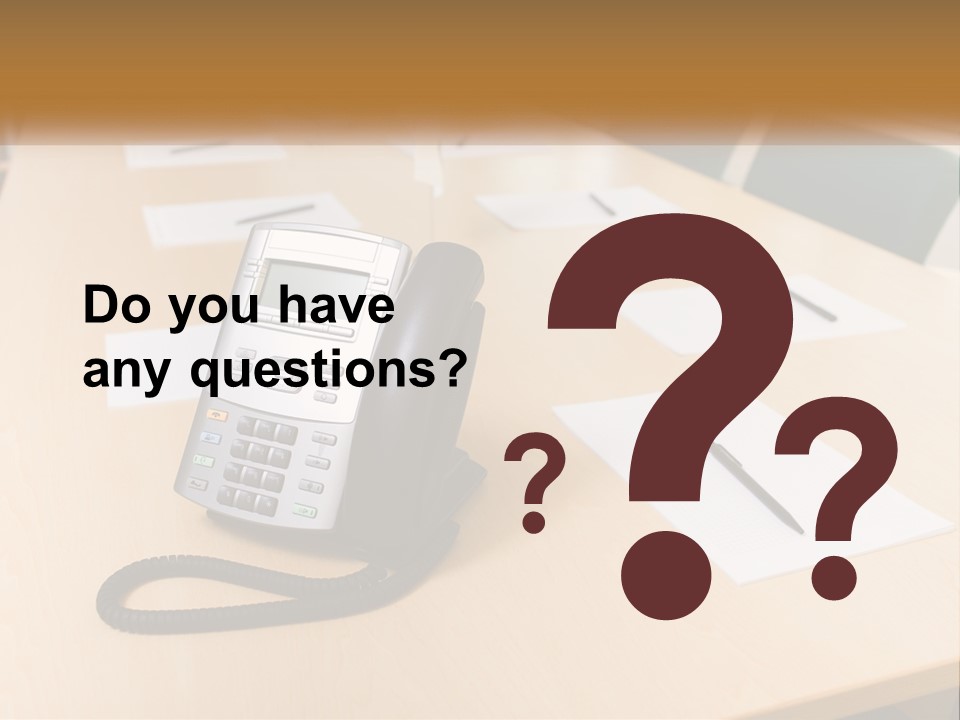 Work Conference Equipment PowerPoint Template