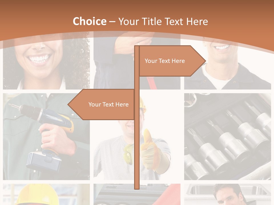 Shower Sink Service PowerPoint Template