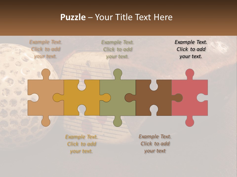 A Close Up Of A Golf Ball On A Table PowerPoint Template