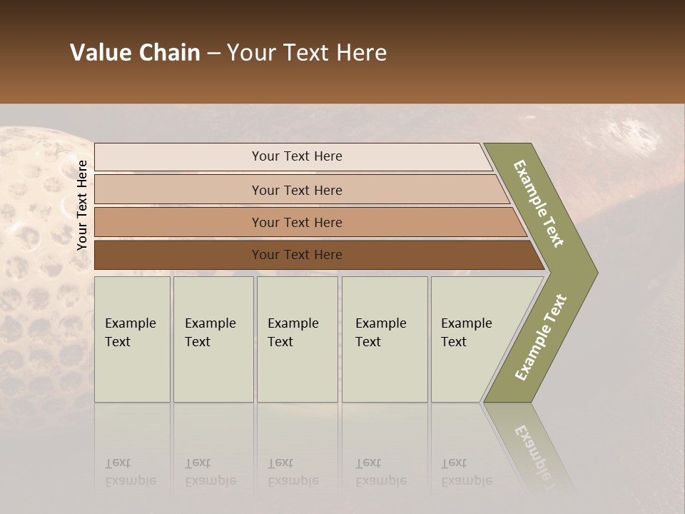 A Close Up Of A Golf Ball On A Table PowerPoint Template