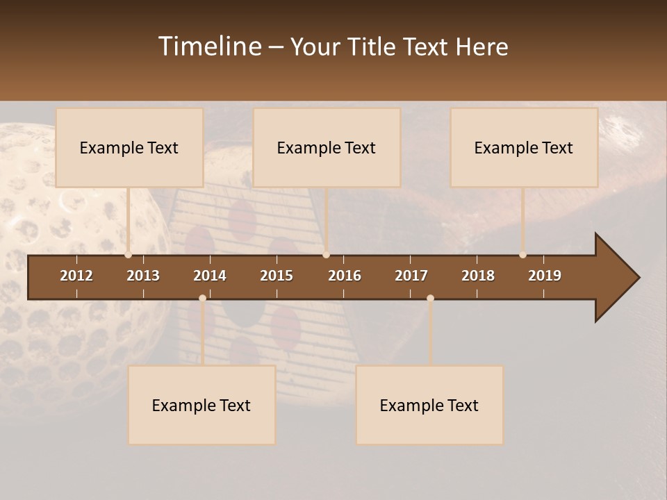 A Close Up Of A Golf Ball On A Table PowerPoint Template