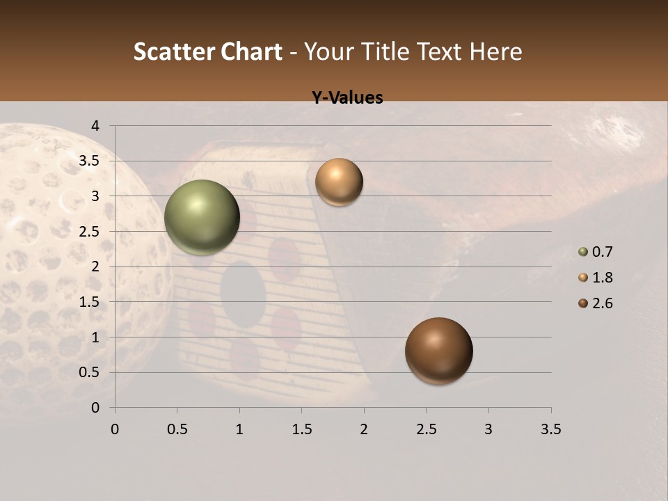 A Close Up Of A Golf Ball On A Table PowerPoint Template