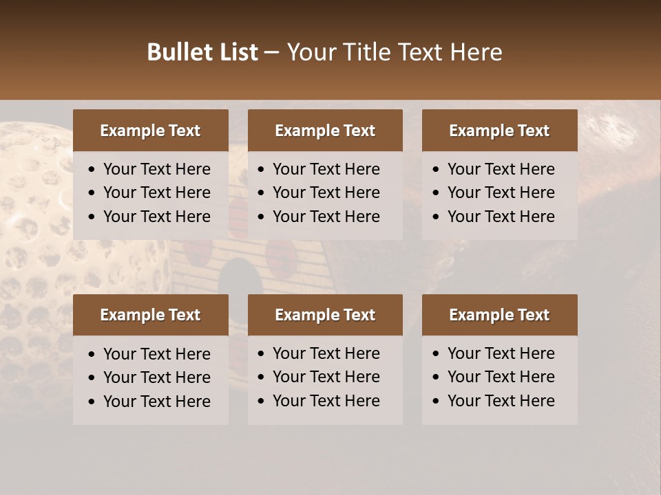 A Close Up Of A Golf Ball On A Table PowerPoint Template