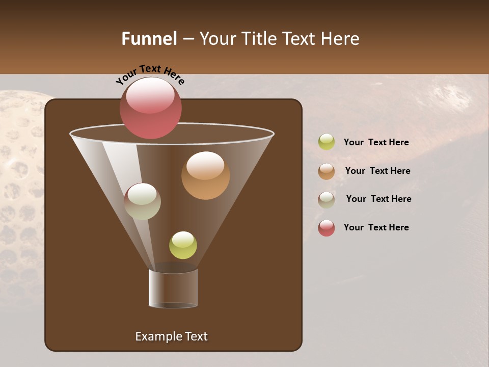 A Close Up Of A Golf Ball On A Table PowerPoint Template