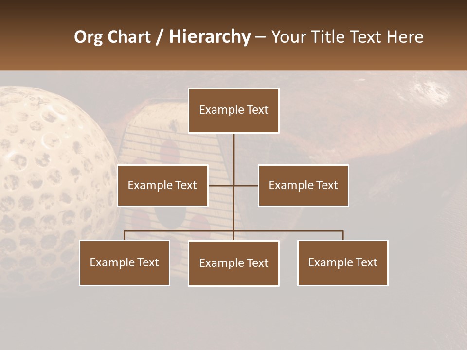 A Close Up Of A Golf Ball On A Table PowerPoint Template