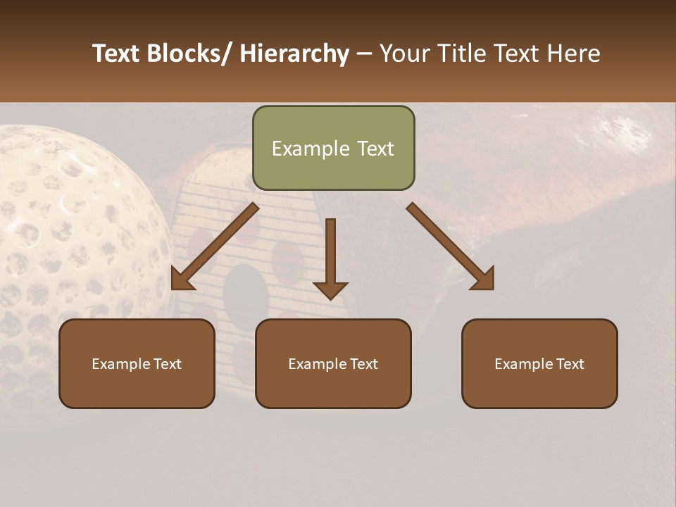 A Close Up Of A Golf Ball On A Table PowerPoint Template
