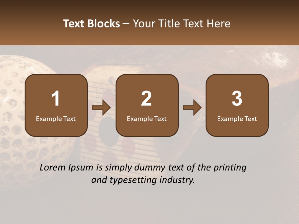 A Close Up Of A Golf Ball On A Table PowerPoint Template