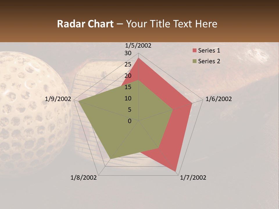 A Close Up Of A Golf Ball On A Table PowerPoint Template