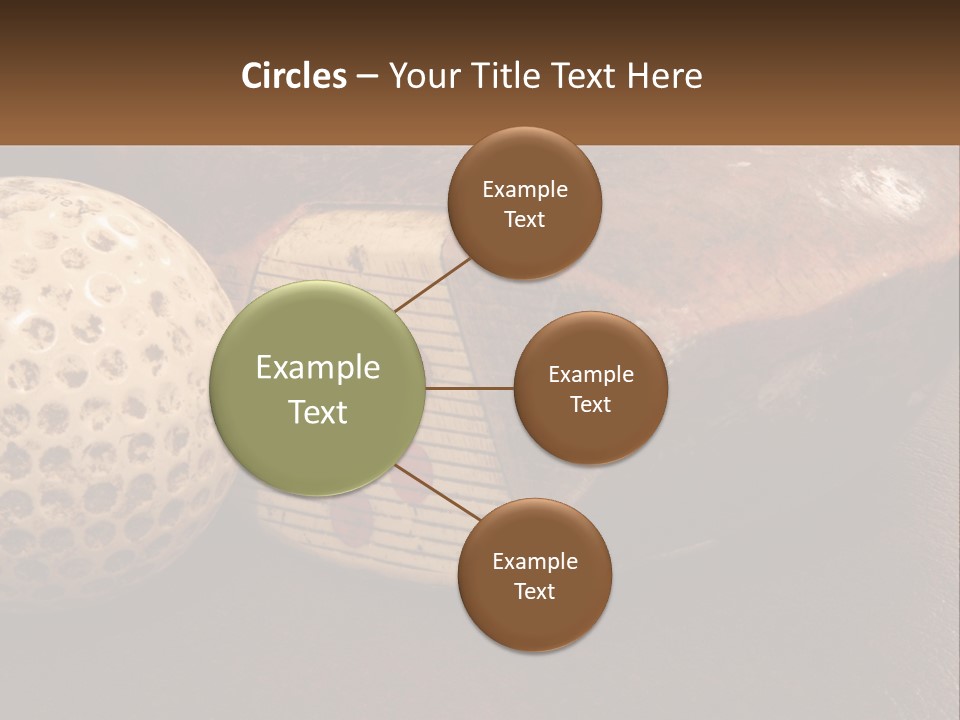 A Close Up Of A Golf Ball On A Table PowerPoint Template