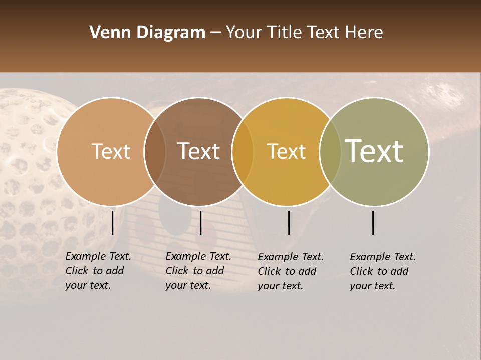 A Close Up Of A Golf Ball On A Table PowerPoint Template