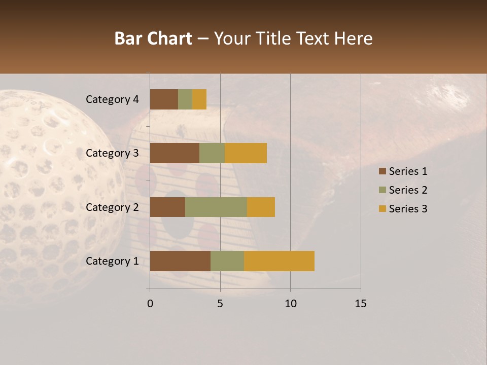 A Close Up Of A Golf Ball On A Table PowerPoint Template