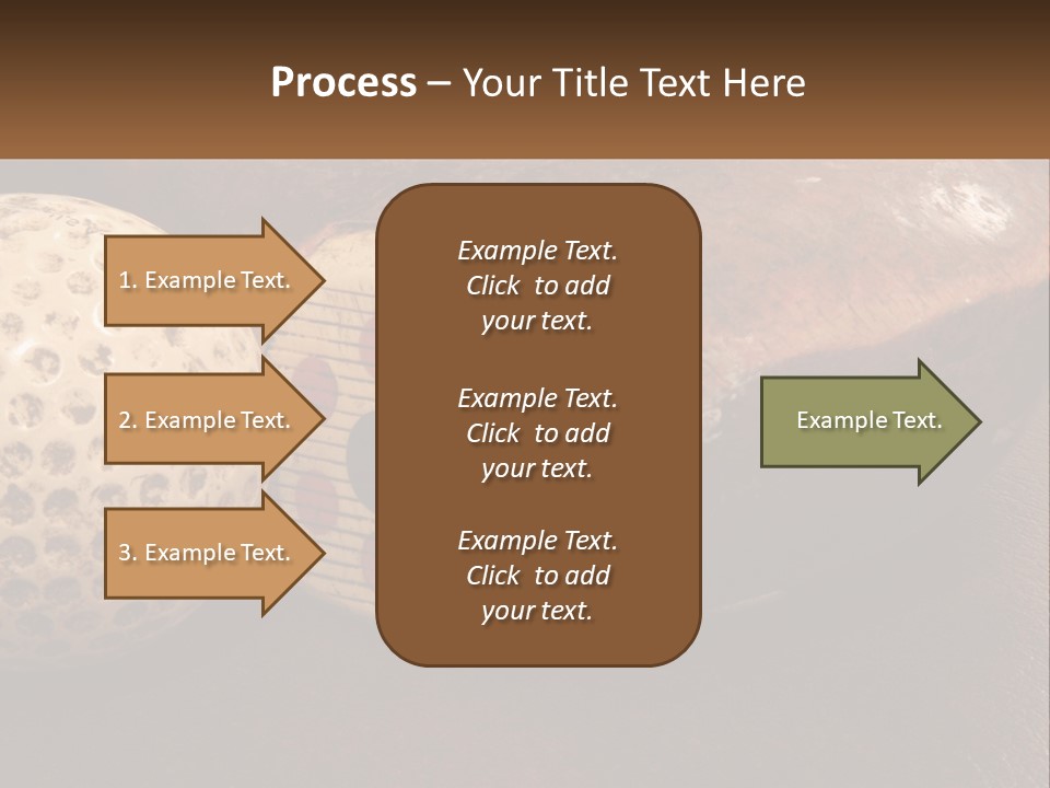 A Close Up Of A Golf Ball On A Table PowerPoint Template