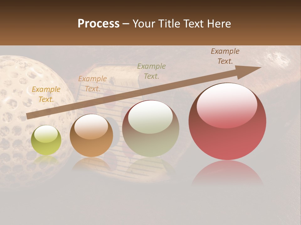 A Close Up Of A Golf Ball On A Table PowerPoint Template