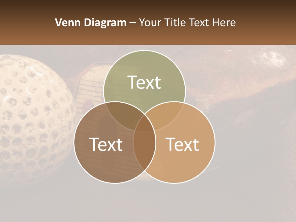 A Close Up Of A Golf Ball On A Table PowerPoint Template