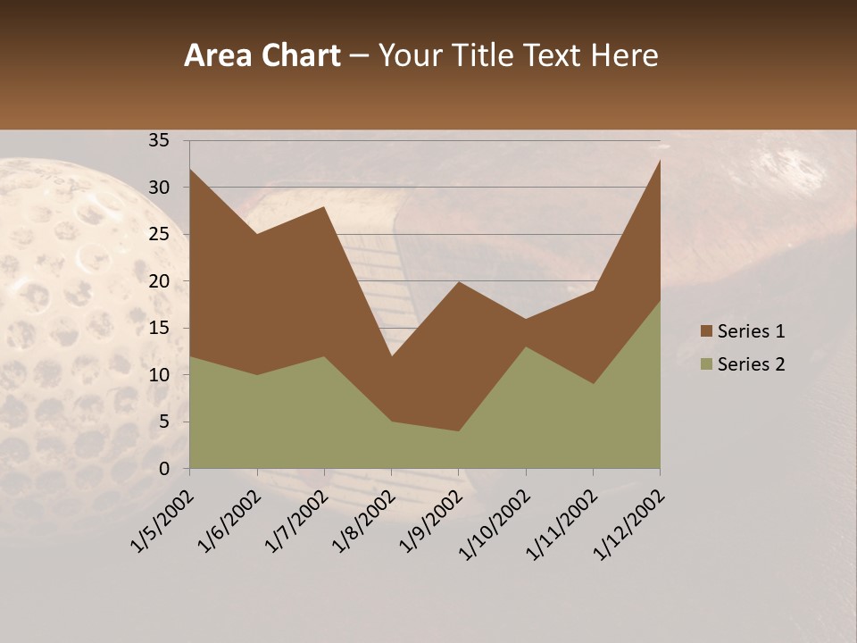 A Close Up Of A Golf Ball On A Table PowerPoint Template