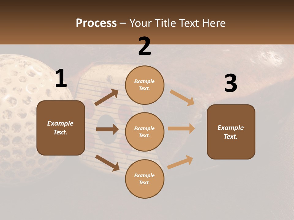 A Close Up Of A Golf Ball On A Table PowerPoint Template