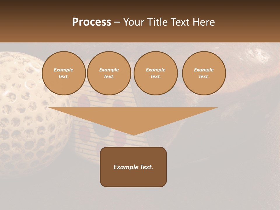 A Close Up Of A Golf Ball On A Table PowerPoint Template
