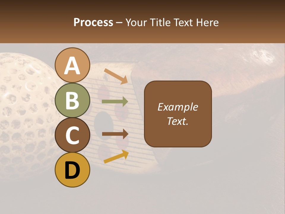 A Close Up Of A Golf Ball On A Table PowerPoint Template