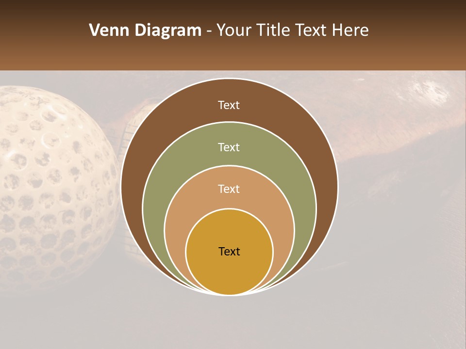 A Close Up Of A Golf Ball On A Table PowerPoint Template