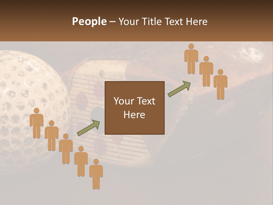 A Close Up Of A Golf Ball On A Table PowerPoint Template