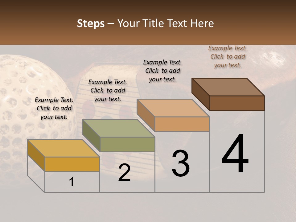 A Close Up Of A Golf Ball On A Table PowerPoint Template